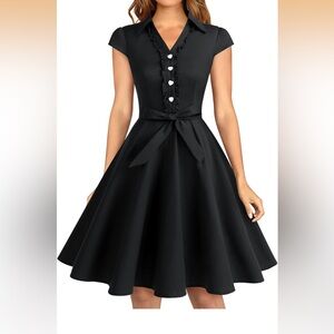 Black retro dress